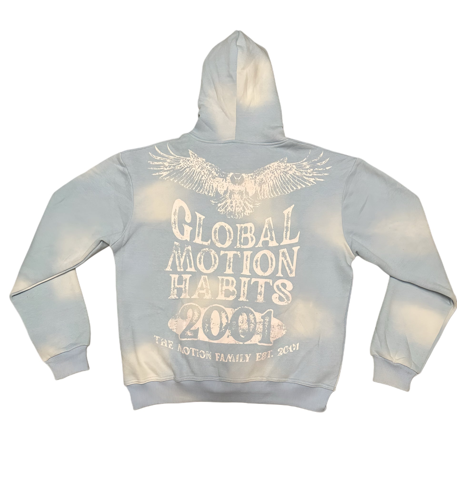 Powder Blue "Motion Habits" Hoodie