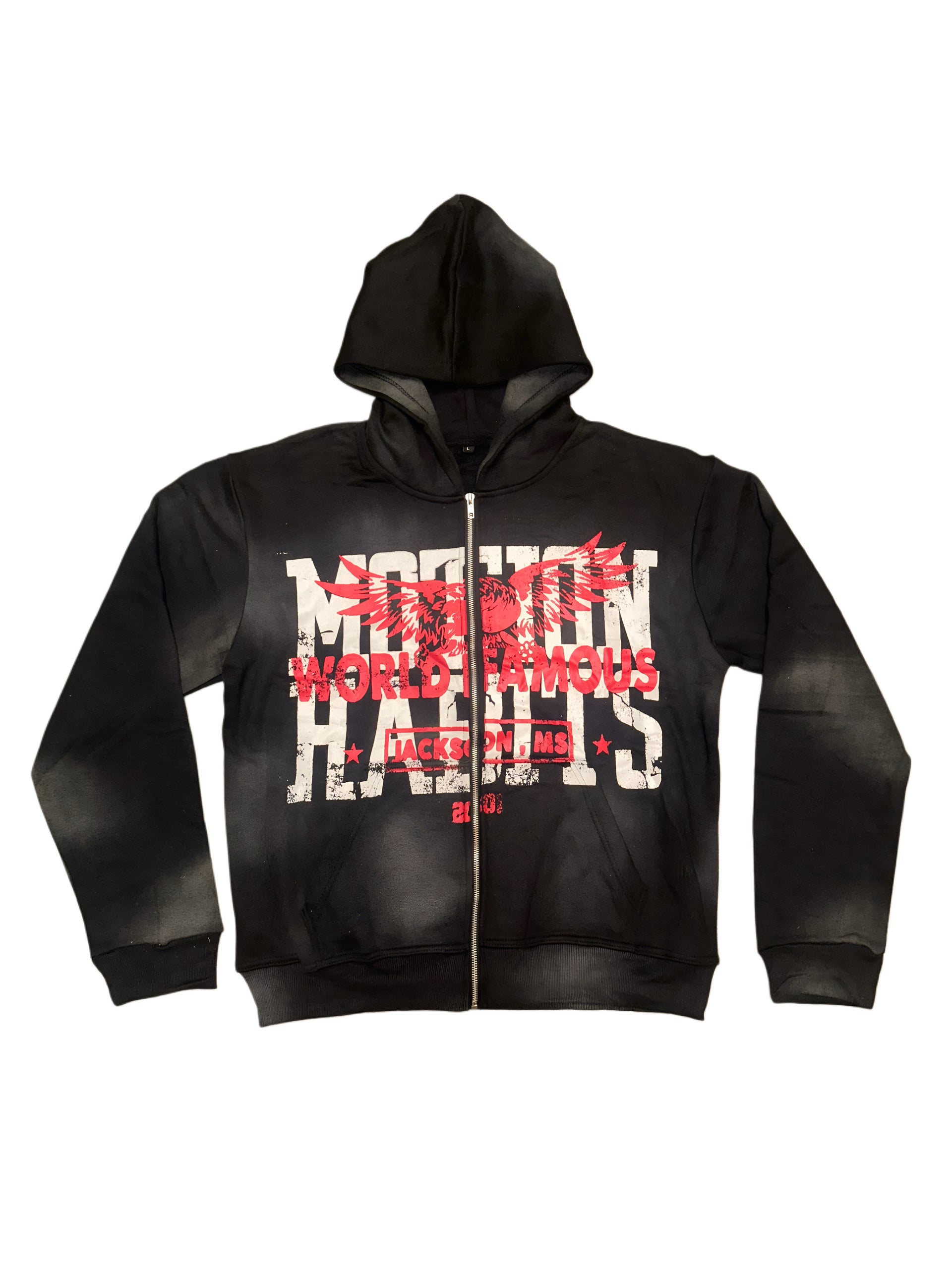 Black "Motion Habits" Hoodie