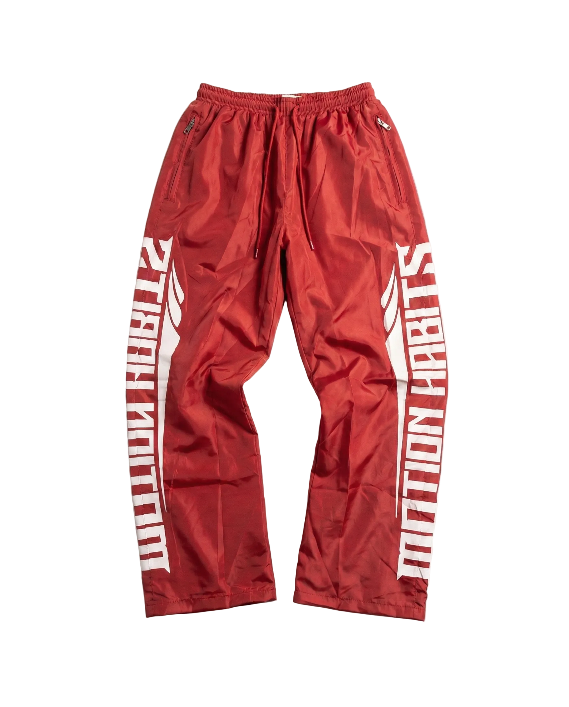 Red Motion Habits Nylon Track pants